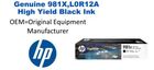 981X,L0R12A Genuine HP High Yield Black Ink