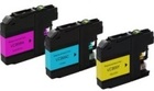 Brother LC205 - Remanufactured 3 Color Ink Catridge Set (Cyan, Magenta, Yellow)