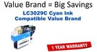 Brother LC3029 Cyan Ultra High Yield Remanufactured Ink Cartridge