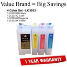 Remanufactured Brother LC3033 4 Color Bundle Compatible