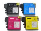 Brother LC65 - 4 Color Ink Cartridge Set, Remanufactured BCMY Combo