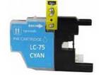 Brother LC75 Cyan Remanufactured Ink Cartridge