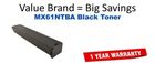 Sharp MX-61NTBA New Generic Brand Black Toner Cartridge