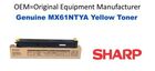 New Original Sharp MX-61NTYA Yellow Toner Cartridge
