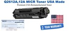 Q2612A,12A MICR USA Made Remanufactured toner