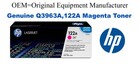 Q3963A,Q3973,122A Genuine Magenta HP Toner