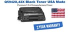 Q5942X,42X High Yield Black Premium USA Remanufactured Brand Toner