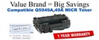 Q5949A,49A MICR Compatible Value Brand toner