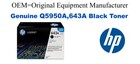 Q5950A,643A Genuine Black HP Toner