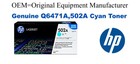Q6471A,502A Genuine Cyan HP Toner