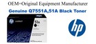 Q7551A,51A Genuine Black HP Toner
