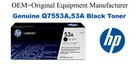 Q7553A,53A Genuine Black HP Toner