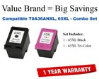 T0A36ANXL Compatible Value Brand Inks Black and Color High Yield Combo 