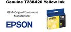 Genuine Epson T288420 Yellow Ink Cartridge