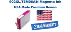 902XL,T6M06AN High Yield Magenta Premium USA Made Remanufactured ink