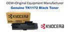 Genuine Kyocera TK1172 Black Toner Cartridge