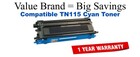 TN115C Cyan Compatible Value Brand toner
