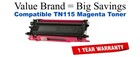 TN115M Magenta Compatible Value Brand toner