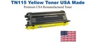 TN115Y Yellow Premium USA Remanufactured Brand Toner