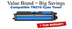 TN210C Cyan Compatible Value Brand toner