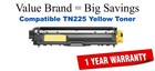 TN225Y Yellow Compatible Value Brand toner
