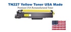 TN227Y Yellow Premium USA Remanufactured Brand Toner