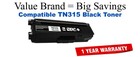 TN315BK Black Compatible Value Brand toner