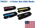 TN331 Color Set USA Made Remanufactured Brother toner TN331BK,TN331C,TN331M,TN331Y