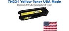 TN331Y Yellow Premium USA Remanufactured Brand Toner