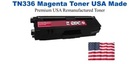 TN336M Magenta Premium USA Remanufactured Brand Toner