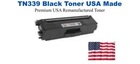 TN339BK Black Premium USA Remanufactured Brand Toner