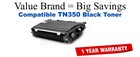 TN350 Black Compatible Value Brand toner
