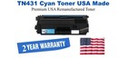 TN431C Cyan Premium USA Remanufactured Brand Toner