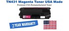 TN431M Magenta Premium USA Remanufactured Brand Toner