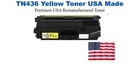 TN436Y Yellow Premium USA Remanufactured Brand Toner