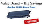 TN580 Jumbo Black Compatible Value Brand Brother Jumbo Toner 70% Higher Yield