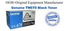 TN670 Black Genuine Brother toner