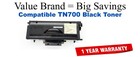 TN700 Black Compatible Value Brand Brother toner