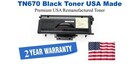 TN700 Black Premium USA Remanufactured Brand Toner
