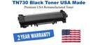 TN730 Black Premium USA Remanufactured Brand Toner