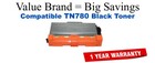 TN780 Black Compatible Value Brand Brother toner