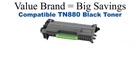 TN880 Black Compatible Value Brand Brother toner