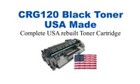 2617B001AA,CRG120 Black Premium USA Made Remanufactured Canon toner