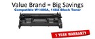 W1480A, 148A Black Compatible Value Brand Toner