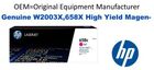W2003X,658X Genuine High Yield Magenta HP Toner