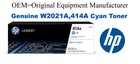 W2021A,414A Genuine Cyan HP Toner