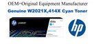 W2021X,414X Genuine High Yield Cyan HP Toner