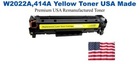 W2022A,414A Yellow Premium USA Remanufactured Brand Toner