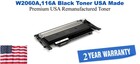 W2060A, 116A Black Premium USA Remanufactured Brand Toner