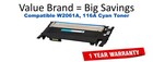 W2061A, 116A Cyan Compatible Value Brand Toner
